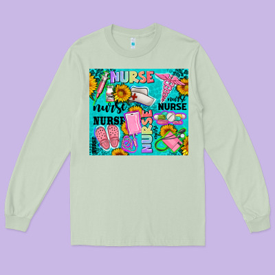 Western Nurse Long Sleeve Tee Designed By Adodesignshop