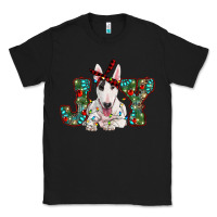 Black Christmas joy bull terrier Classic Tee - RanaPortraitStore