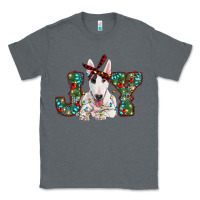 Charcoal Heather Christmas joy bull terrier Classic Tee - RanaPortraitStore