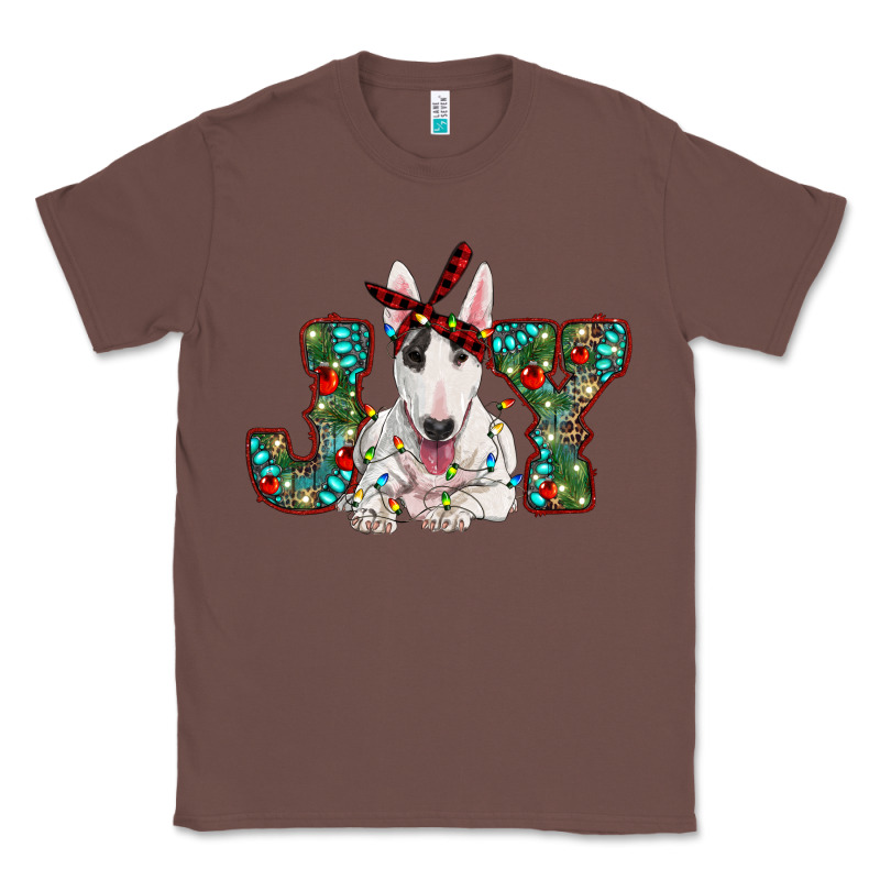 Christmas Joy Bull Terrier Classic Tee by RanaPortraitStore | Teevron