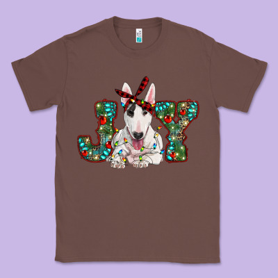 Christmas Joy Bull Terrier Classic Tee Designed By Ranaportraitstore