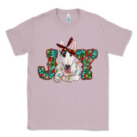 Lilac Christmas joy bull terrier Classic Tee - RanaPortraitStore