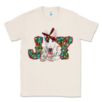 Natural Christmas joy bull terrier Classic Tee - RanaPortraitStore