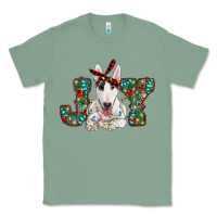 Sage Christmas joy bull terrier Classic Tee - RanaPortraitStore
