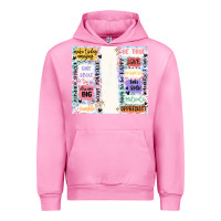 Fuchsia Pink positive affirmation Urban Hoodie - MaliasSmallBusiness