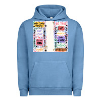 Pigment Pebble Blue positive affirmation Urban Hoodie - MaliasSmallBusiness