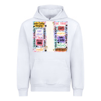 White positive affirmation Urban Hoodie - MaliasSmallBusiness