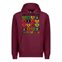 Burgundy what we learn from black history Premium Hoodie - MaliasSmallBusiness
