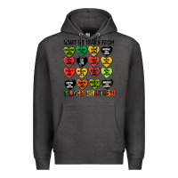 Charcoal Heather what we learn from black history Premium Hoodie - MaliasSmallBusiness
