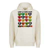 Oatmeal Heather what we learn from black history Premium Hoodie - MaliasSmallBusiness