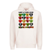Pale Pink what we learn from black history Premium Hoodie - MaliasSmallBusiness