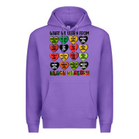 Purple what we learn from black history Premium Hoodie - MaliasSmallBusiness