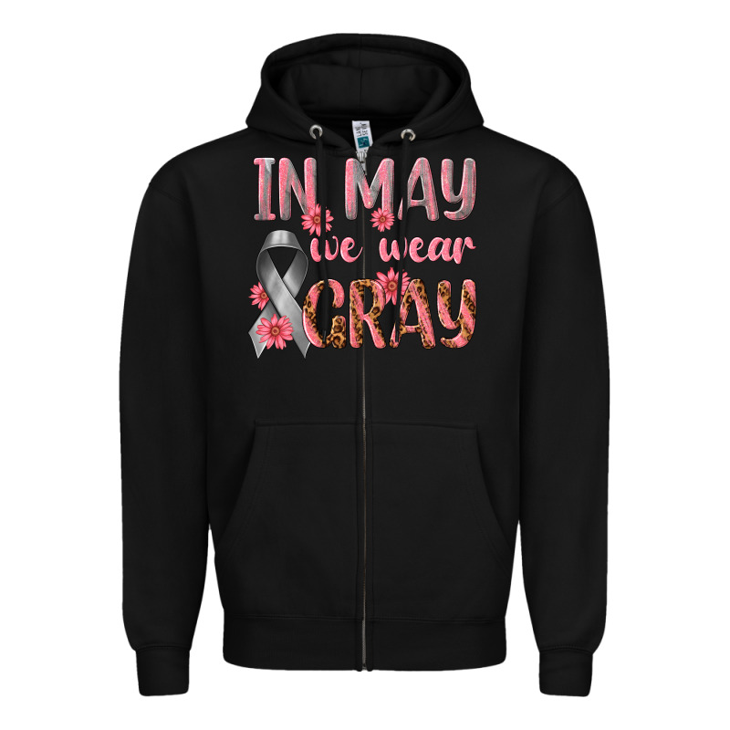 In May We Wear Gray Zipper Hoodie by texasbilliewilder | Teevron