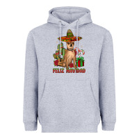 Heather Grey Chihuahua feliz navidad Heavyweight Hoodie - JahusDesignShop