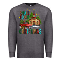 Charcoal Heather small town christmas church western truck Premium Sweatshirt - AdoDesignShop