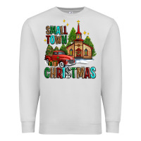 Dove Grey small town christmas church western truck Premium Sweatshirt - AdoDesignShop