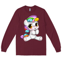 Burgundy pride cute unicorn Long Sleeve Tee - texasbilliewilder