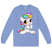 Colony Blue pride cute unicorn Long Sleeve Tee - texasbilliewilder