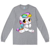 Heather Grey pride cute unicorn Long Sleeve Tee - texasbilliewilder