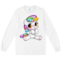 White pride cute unicorn Long Sleeve Tee - texasbilliewilder