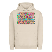 Pigment French Oak my temper goes from zerobail money real quick Urban Hoodie - NancyCooperArtShop