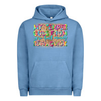 Pigment Pebble Blue my temper goes from zerobail money real quick Urban Hoodie - NancyCooperArtShop