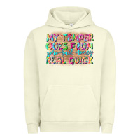 Pigment Pistachio my temper goes from zerobail money real quick Urban Hoodie - NancyCooperArtShop