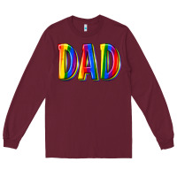 Burgundy pride dad Long Sleeve Tee - texasbilliewilder