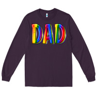 Plum pride dad Long Sleeve Tee - texasbilliewilder