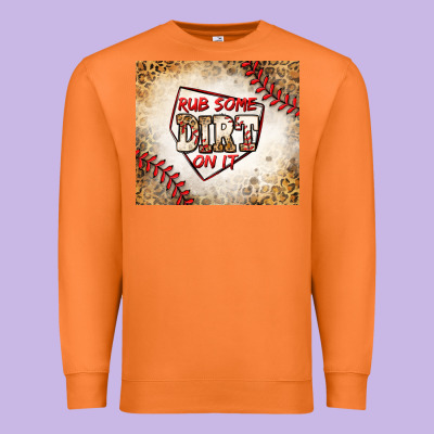 Rub Some Dirt On It Baseball Premium Sweatshirt Designed By Jasminsmagicworld