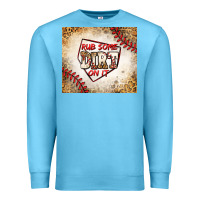 Ocean Blue rub some dirt on it baseball Premium Sweatshirt - Jasminsmagicworld