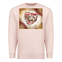Pale Pink rub some dirt on it baseball Premium Sweatshirt - Jasminsmagicworld