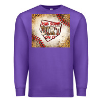 Purple rub some dirt on it baseball Premium Sweatshirt - Jasminsmagicworld