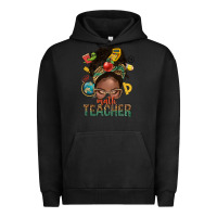 Pigment Black math teacher life afro messy bun Urban Hoodie - NancyCooperArtShop