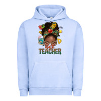 Pigment Grape Ice math teacher life afro messy bun Urban Hoodie - NancyCooperArtShop