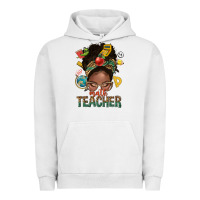 Pigment Lunar Rock math teacher life afro messy bun Urban Hoodie - NancyCooperArtShop