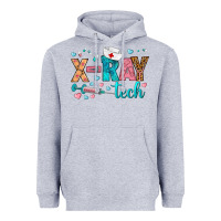Heather Grey x ray tech Heavyweight Hoodie - BundleAndBundleShop