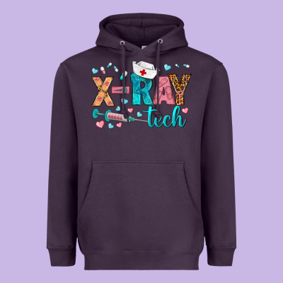 X Ray Tech Heavyweight Hoodie Designed By Bundleandbundleshop