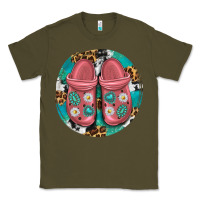 Army Green western crocin Classic Tee - texasbilliewilder