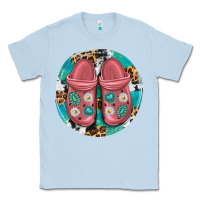 Dusty Blue western crocin Classic Tee - texasbilliewilder