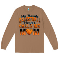 Toasted Coconut my favorite basketball player calls me mom Long Sleeve Tee - Zillion Design Studio