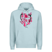 Blue Mist pink vibes Premium Hoodie - MaliasSmallBusiness