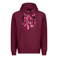 Burgundy pink vibes Premium Hoodie - MaliasSmallBusiness