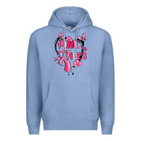 Colony Blue pink vibes Premium Hoodie - MaliasSmallBusiness