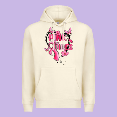 Pink Vibes Premium Hoodie Designed By Maliassmallbusiness