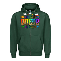 Sports Green coolest queer in town Zipper Hoodie - Zillion Design Studio