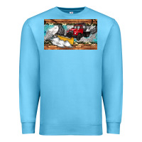 Ocean Blue snow truck sippy cup Premium Sweatshirt - Artiststas