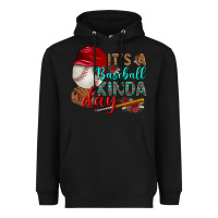Black it's a baseball kinda day Heavyweight Hoodie - BundleAndBundleShop