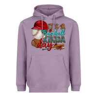Lavender it's a baseball kinda day Heavyweight Hoodie - BundleAndBundleShop