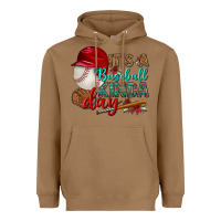 Toasted Coconut it's a baseball kinda day Heavyweight Hoodie - BundleAndBundleShop
